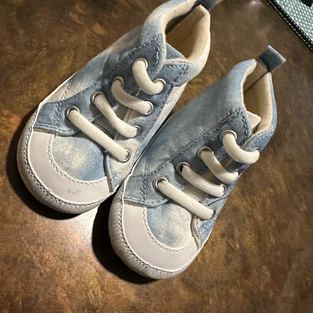 6-9 month baby blue jacket & 6-12 month GAP baby blue shoes